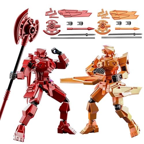 T13 Action Figure 2Pack Sets, Already Assembled Titan 13 Warrior Figures, Multi-Jointed Movable Action Figure, Lucky 13 Collectible Toy, Dummy 13 Action Figures for 6 7 8 9 10 11 12 Years Old Kids - Image 1