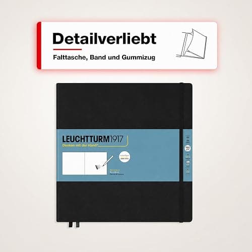 Leuchtturm1917 - Square Hardcover Sketchbook (Black) - 112 Pages of 150g/m² Paper thumbnail 8