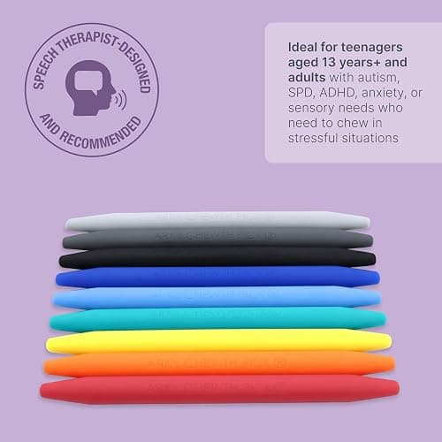 ARK Chewth Pick® Chewable "Toothpicks", Sensory Toys for Teens and Adults, Chewy Fidget for Autism, ADHD, SPD, Anxiety, Medical-Grade Chew Tools, XT, Firm, Tan, Smooth thumbnail 3