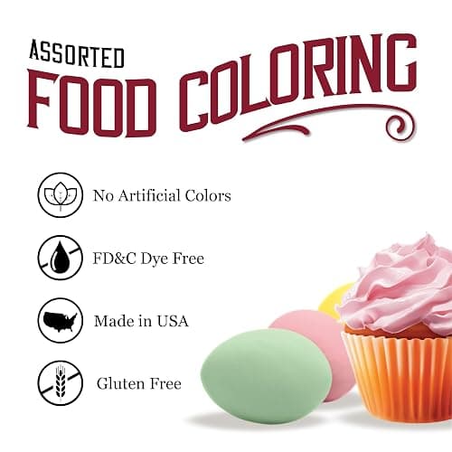 Watkins Assorted Food Coloring, 1 Each Red, Yellow, Green, Blue, Total Four 0.3 oz bottles, 4 Count (Pack of 1) thumbnail 4