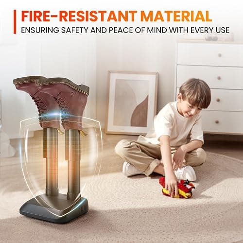 TRUSTECH Boot Dryer for Work Boot, Boot Warmer for Men, Fast Drying, Overheat Protection, One-button Easy Operation, Constant Temp, Ultra Quiet, Shoe Dryer for Sneakers, Snow Boots, Socks, Gloves thumbnail 3