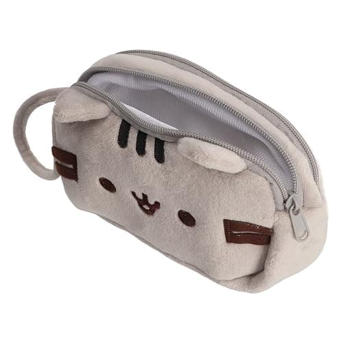 Kitten Motif Toiletry Bag, Cute, Stylish, Soft Canvas, Versatile, Cat Makeup Bag for Outings, Travel, Office - Image 1