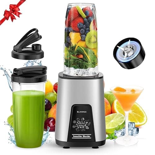 LAMPICK Blenders for Smoothie, 900W Personal Blender for Shakes and Smoothies with 2 * 22oz BPA Free Portable Cups, Small Juicer for Protein Shake, Baby Food, Frozen Drink - Image 1