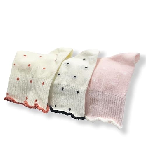 Cute Polka Dot Yoga Socks for Women (3 Pairs) – Fits US Sizes 5-9 – Perfect forYoga, Pilates, Barre, and Dance thumbnail 3