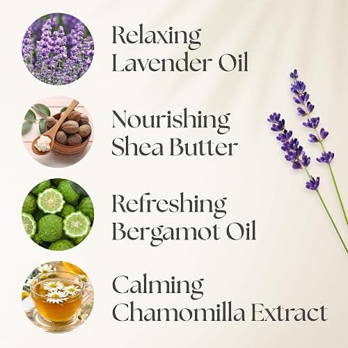 NURTURE BY NATURE Set Regalo Donna Rilassante – 6 pezzi: candele profumate, spray per cuscino alla lavanda, sali da bagno, crema mani e altro – vegano – regali di Natale, idee regalo per mamma e amica thumbnail 5