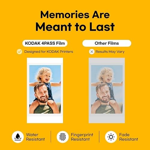 KODAK Dock Plus 4x6 Photo Printer, Smartphone Docking, 4PASS, 50 Sheets | Bluetooth, iPhone & Android Smartphone Compatible, Charge While Printing, Water, Fingerprint and Fade Resistant thumbnail 8