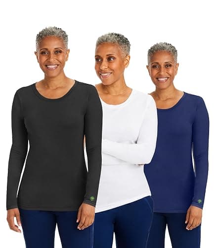 Healing Hands Women's Underscrub Soft Knit Melissa Longsleeve Scrub Tee with Breathable & Easy Care Fabric 5047 - Image 1