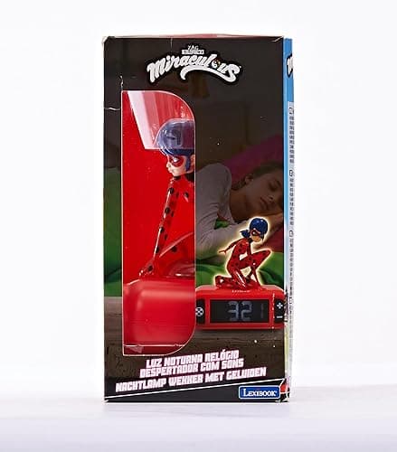 LEXiBOOK - Miraculous Digital Alarm Clock with Night Light Snooze, Clock, Luminous Ladybug, Red Colour - RL800MI thumbnail 13