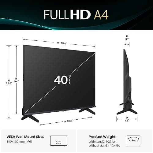 Hisense 40A4NF - 40" Smart 1080p FHD Fire TV (2025 Model) thumbnail 2
