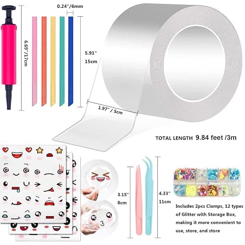 YIXIPAZH Nano Tape Bubble kit Balloons Nano Tape bubbls kit Squishy Kits bloonies Plastic Bubbles White Balloons Bulk Bubbles thumbnail 2