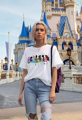 Magical Shirt for Women Oversize Magic Kingdom Tshirt Princess Shirt Family Vacation Trip Tees Summer Casual Crewneck Shirts thumbnail 3