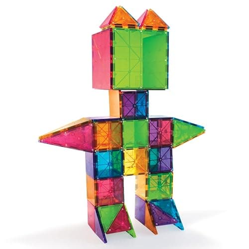 MAGNA-TILES Classic 100-Piece Magnetic Construction Set, The ORIGINAL Magnetic Building Brand thumbnail 5