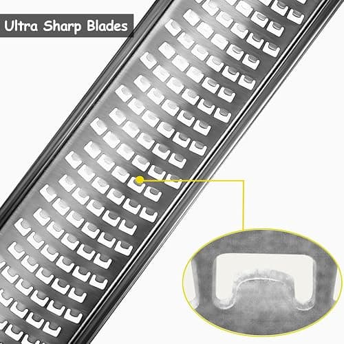 VOVOLY Lemon Zester, Cheese Grater, Parmesan Cheese, Ginger, Garlic, Nutmeg, Chocolate, Citrus, Lime Zester & Grater, Kitchen Tool with Razor-Sharp Stainless Steel Blade thumbnail 4