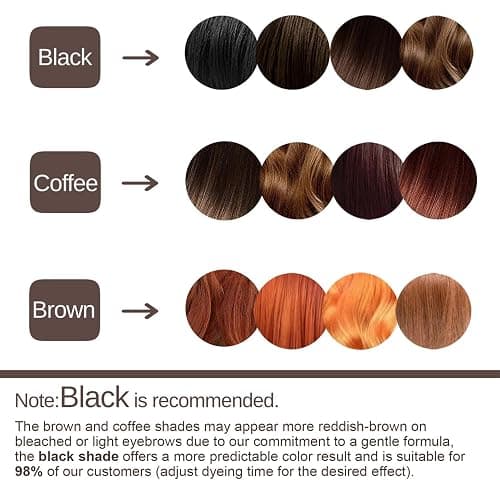 Lash Color Kit, Instant Eyebrow & Eyelash Color Kit with Natural Ingredients, Lasting for 4 Weeks Home DIY Coloring, Safe & Easy for Beginner 7ml-Brown thumbnail 8