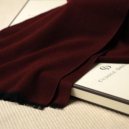 CUDDLE DREAMS Men's Silk Scarves for Winter, 100% Mulberry Silk Brushed, Luxuriously Soft & Warm, Decent Box Packed thumbnail 6