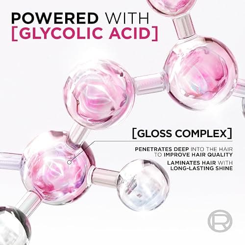 L'Oréal Paris Elvive Glycolic Gloss Shampoo, Conditioner & Treatment Set | Get The Shiniest Hair Of Your Life, Glossing Routine For Mirror-Like Shine, Rinse Off Treatment For Dull Porous Hair thumbnail 5