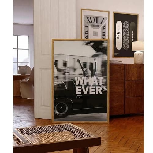 ZBELLO 3PCS/SET Canvas Painting, Black & White Leopard Print Unframed Canvas Wall Art, Retro Fashion Posters for Living Room & Entryway (A,50x70cm) thumbnail 5