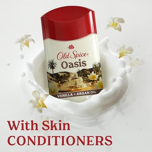 Old Spice Dry Feel Antiperspirant Deodorant for Men, 24/7 Freshness, 24/7 Sweat & Odor Protection, Gentle on Skin with Skin Conditioners, Oasis with Vanilla + Argan Oil Scent, 2.6 oz (Pack of 2) thumbnail 6