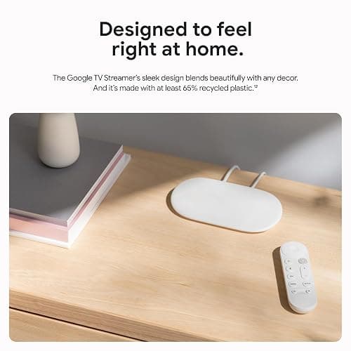 Google TV Streamer 4K - Fast Streaming Entertainment on Your TV with Voice Search Remote - Watch Movies, Shows, Live TV, and Netflix in 4K HDR - Smart Home Control - 32 GB of Storage - Porcelain thumbnail 8