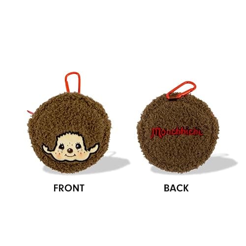 Sonix x Monchhichi Plush Earbud Pouch | Tech Keychain Bag Charm, Fuzzy Plush Character Coin Purse for Small Accessories, Earbuds | Monchhichi Boy thumbnail 3