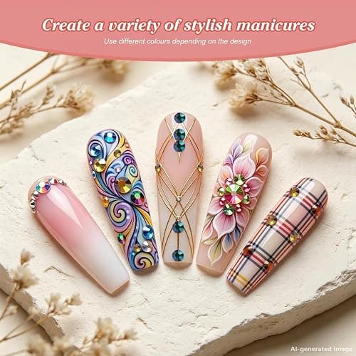 Artdone 36000Pcs Resin Rhinestones 3mm Jelly AB 28Colors for Bedazzling Glitter Kit DIY, Multicolor Crystal Diamond Pearls with 3Pcs 10ml B7000 Jewelry Glue for Bedazzled Nail Art Supplies Decoration thumbnail 7