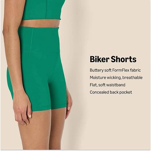 Amazon Essentials Women's Active FormFlex Buttery Soft High Waist Yoga Biker Shorts thumbnail 2