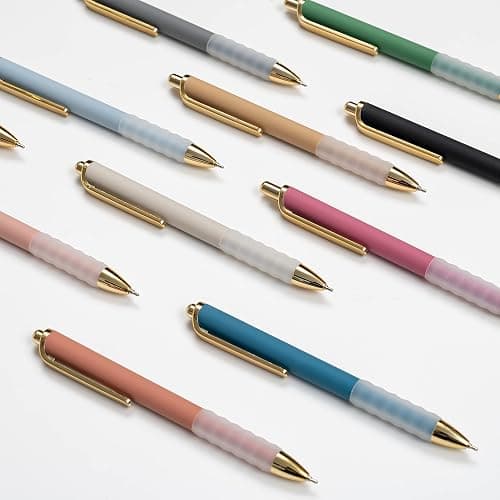 Linbsunne Ballpoint Pens Black Medium Point 1mm Pen with Super Soft Grip Ball Point Pen for Men Women Retractable Pens thumbnail 5