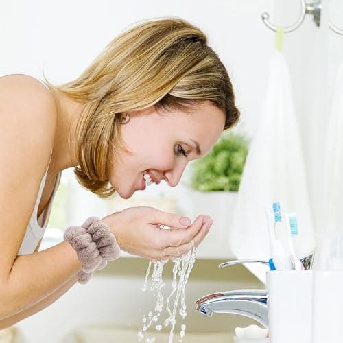 WHAVEL Face Washing Wristbands (6 Pairs), Absorbent Spa Wristbands for Washing Face Sweatband Wash Bands, Prevent Liquid from Spilling Down Arms thumbnail 7