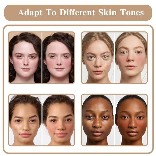 HOSAILY Cream Blush & Concealer Palette, 12 Colors, Long Wearing, Smudge Proof, Blendable Matte Finish, Face Makeup (02) thumbnail 6