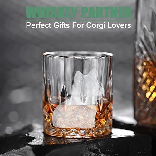 Corgi Dog gifts 3D Ice Cube Mold, Admaison Ice Cube Tray with Funnel for Cocktails, Bourbon,Brandy, Whiskey Gifts for Men, Silicone Fun Shapes Black (Corgi) thumbnail 6