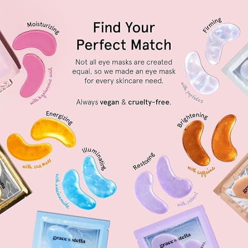 grace & stella Award Winning Under Eye Mask - Gifts for Women - Reduce Dark Circles, Puffy Eyes, Wrinkles, Under Eye Patches - Birthday, Bachelorette Party Favors - Vegan Self Care (24 Pairs, Pink) thumbnail 5