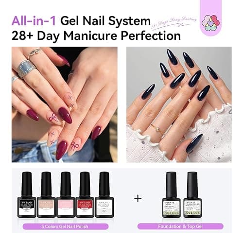 SAVILAND Acrylic Nail Kit: All-In-1 Nails Kit Acrylic Set with 88W Nail Lamp EMA Monomer Gel Nail Polish Nail Drill Cuticle Remover Home DIY Starter thumbnail 4