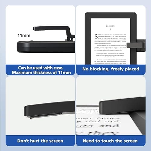 DATAFY RF Remote Control Page Turner for Kindle Paperwhite Kobo eReaders Camera Remote Shutter, Wireless Page Turner for iPhone ipad Android Tablets Reading Novels (Black) thumbnail 6