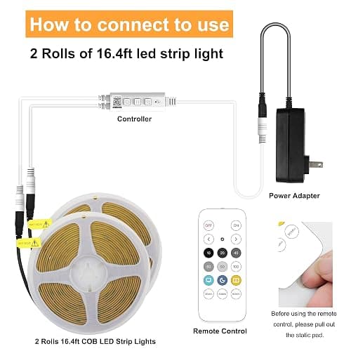 LED Strip Light Warm White thumbnail 2