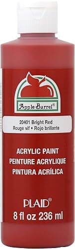 Apple Barrel Acrylic Paint in Assorted Colors (8 Ounce), J20401, Bright Red (1 count) - Image 1