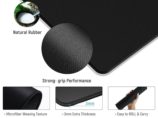 JIALONG White Topographic Large XXL MousePad thumbnail 4