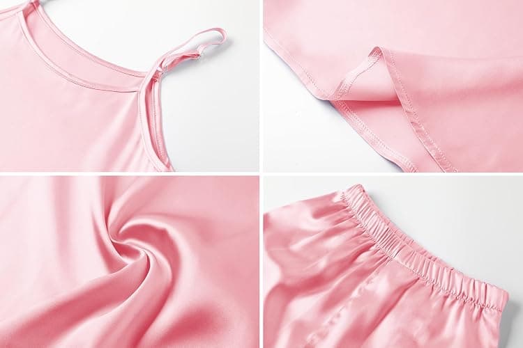 Umeyda Girls & Womens Pajamas Set Sleeveless Camisole Tank Top and Shorts 2 Piece Sleepwear Summer Outfits thumbnail 6