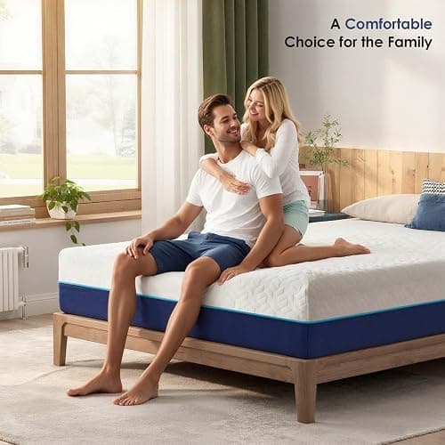 Twin Size Mattress, 6 Inch Twin Gel Memory Foam Mattress for Cool Night & Pressure Relief, Medium Firm in a Box, Back Pain Relief, Washable Cover, 75”x39”x6” (6 Inch, Twin) thumbnail 5