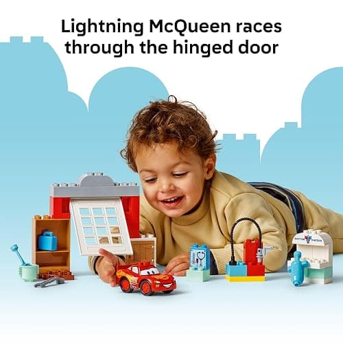 LEGO DUPLO Disney and Pixar Cars McQueen’s Visit to Doc’s Garage - Lightning McQueen Cars Toy for Preschool Boys and Girls 2+ - Pretend Play and Sensory Toddler Toy - Gift Idea for Birthdays - 10456 thumbnail 7