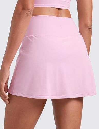 CRZ YOGA Butterluxe High Waisted Tennis Skirts | Built-in Shorts with Pockets, Extremely Soft, Casual, A Line, Stretchy, Mini, Skort for Women thumbnail 2