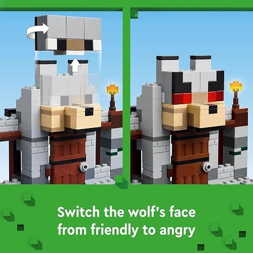 LEGO Minecraft The Wolf Stronghold Fortress Playset, Video Game Toy for Boys and Girls, Action Packed Castle Building Set with Minecraft Minifigures, Minecraft Toy Gift for Kids Ages 8 and Up, 21261 thumbnail 5