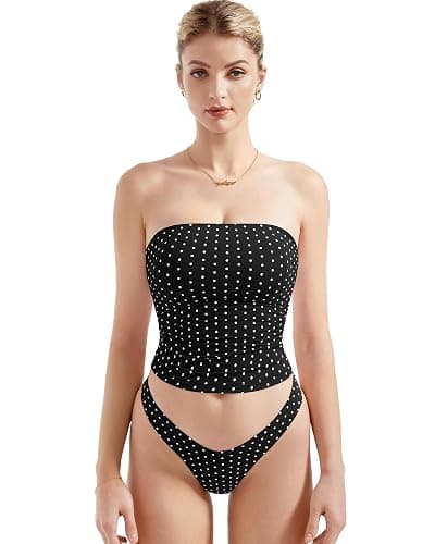SUUKSESS Women Sexy Tube Top Summer Y2K Going Out Double Lined Basic Tank Top - Image 1