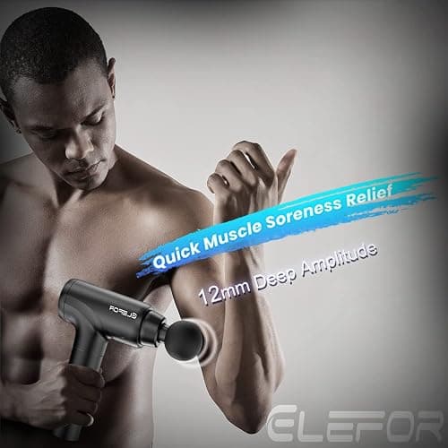 Massage Gun Deep Tissue,Percussion Massager Gun for Athletes Muscle Massage Gun for Pain Relief with 10 Massage Heads & 20 Speeds thumbnail 3