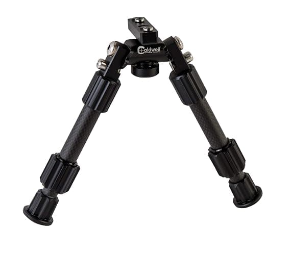 Caldwell Accumax Carbon Fiber M-Lok KeyMod Bipod with Twist Lock Quick-Deployment Legs for Mounting on Long Gun Rifle for Tactical Shooting Range and Sport - Image 1
