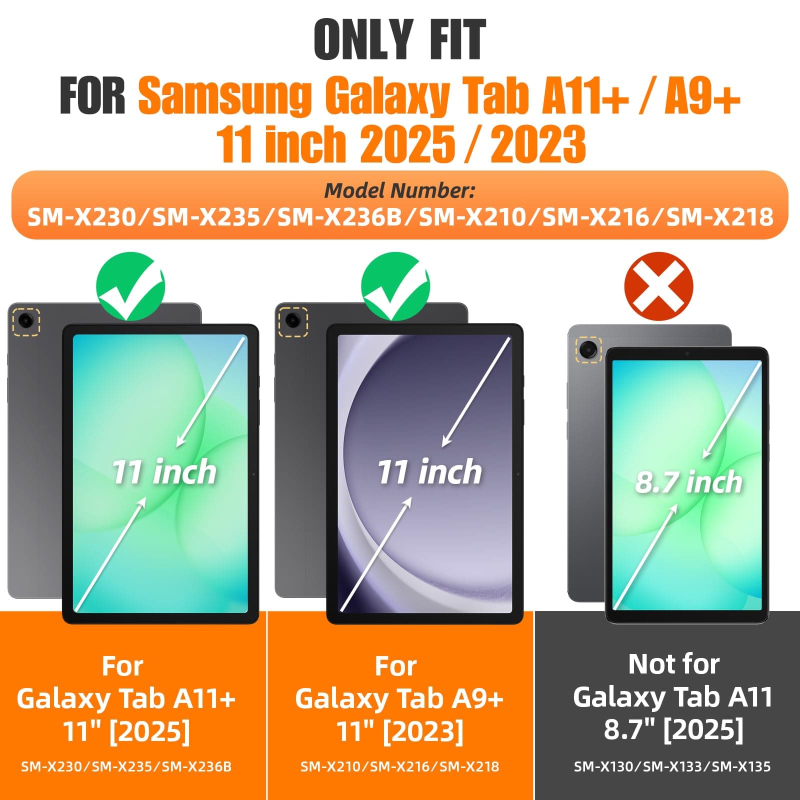 SEYMAC stock Case for Samsung Galaxy Tab A11+ Plus 11'', Full-Body Drop Protection Case with Screen Protector Pencil Holder [360° Rotating Hand Strap] &Stand, Green+Black thumbnail 8