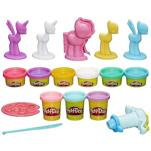 Play-Doh Make & Style Ponies Set, My Little Pony Toys and Figures, Kids Arts and Crafts Playset (Amazon Exclusive) thumbnail 8