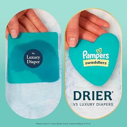 Pampers Swaddlers Newborn Diapers, Size Newborn (10 lbs), 84 Count, Fragrance Free, Hypoallergenic, Absorbent, Pediatrician Recommended, Skin Safe thumbnail 12