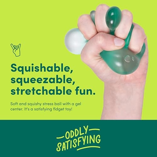 Speks Gump Stress Balls | Ultra Soft Squishy Fidget Toy for Adults & Teens | Stress Relief & Desk Toy | Tri-Color thumbnail 4