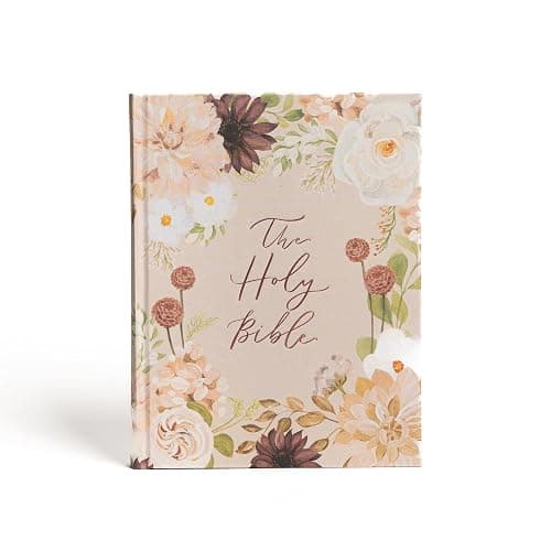 CSB Notetaking Bible, Large Print Hosanna Revival Edition, Blush Cloth Over Board, Black Letter, Single-Column, Journaling Space, Reading Plan, Easy-to-Read Bible Serif Type - Image 1