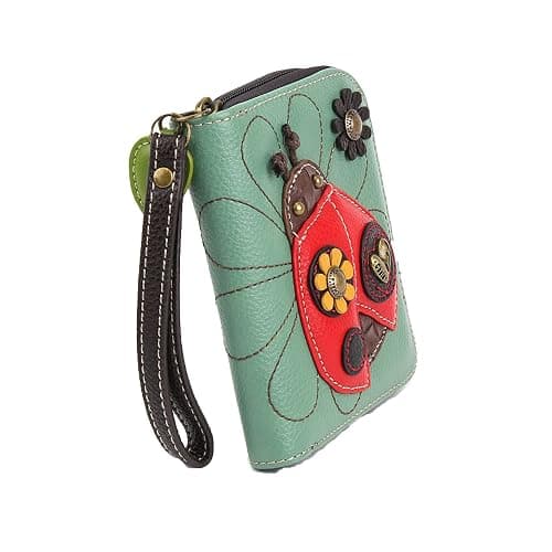 CHALA Zip Around Wallet, Wristlet, 8 Credit Card Slots, Sturdy Pu Leather thumbnail 4